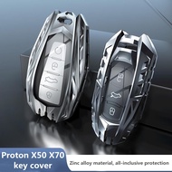 Proton X50 X70 Chrome Reflection Zinc Alloy Car Remote Case Casing x50 x70 Car Accessories