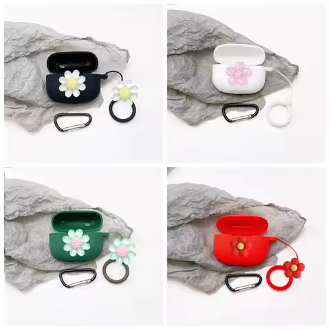 flower case For Realme Buds T500 Pro /Buds Clip T310 T300 T200 T200 Lite/T200x T110 T100 T01 Case Si