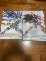 Metal build自由高達 Concept 2 & 正義高達 自由左翼有損毀