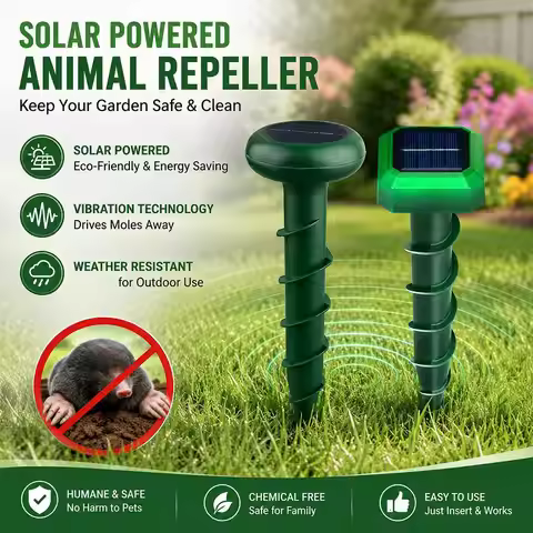 Solar Powered Animal Repellent Farm Breeding Farm Garden Rodent Repellent Snake Repellent Mosquito R