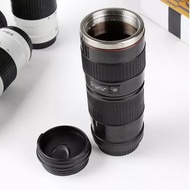 (big with bag )Camera Lens Coffee Mug Stainless Steel Lens Cups Break Resistant Insulated