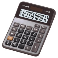 Casio Calculator เครื่องคิดเลข  คาสิโอ รุ่น  MX-120B แบบตั้งโต๊ะ ขนาดกะทัดรัดหน้ากากโลหะ 12 หลัก สีเงิน