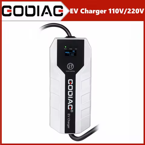 GODIAG Mobile Wallbox EV Charging Cable 6M Power Type 2 Charging Cable CEE 8/10/13/16A Electric Car 