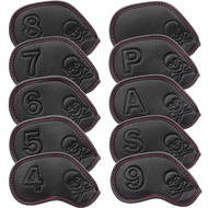 10pcs a Set Solid Leather Embossing Number Paint Edge Golf Headcover Wedges 4. 5.6.7.8.9.P.S.A Golf 