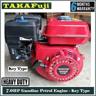 TAKAFUJI 7.0HP Gasoline Petrol Engine ( KEY Type ) - Heavy Duty - 6 Months Local Warranty -