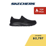Skechers สเก็ตเชอร์ส รองเท้าผู้ชาย Men Work Flex Advantage Slip Resistant Mcallen Work Shoes - 77048-BBK Memory Foam Relaxed Fit