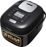 Panasonic Rice Cooker 3 Go Living Alone Variable Pressure IH Type W Dance Cook Shine Black SR-JW058-KK [Japan Product]