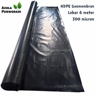 Plastik HDPE Geomembran 300 micron 6 x 45 meter untuk kolam / tambak