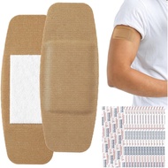 Geiserailie 60 Pcs Extra Large Bandages 5"x2" Flexible Adhesive Fabric Bandage for Wound Care with G
