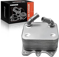 A-Premium Engine Oil Cooler Compatible with Volkswagen Atlas 2018-2019 CC 2012-2016 Passat 2012-2018
