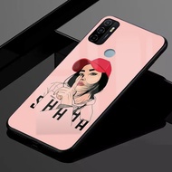 [MY17] 2D Glossy Motif Case Girl A12 Y91C J2 Pro A11 RNote 8 Pro Reno 3 Y30 Y81 IP 6 C11 C3 A02S A12