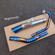 Open Pipe 32mm Daeng4 Cutting Black For Raider Fi 150 Honda Rs 150 Y15 ZR Gtr 150 Suzuki Raider Fi B