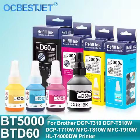 Refill Dye Ink BTD60BK BT5000M Non-original ink For Brother DCP-T310 DCP-T510W DCP-T710W MFC-T810W M