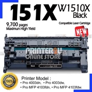 Compatible to H*151X H* 151A 151X H*151A W1510A Laserjet Pro M4003dn M4003dw Pro MFP 4103fdn 4103fdw