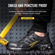 High Quality JC818​ kasut lelaki Men's Safety Shoes, Steel Toe Anti-Smash & Puncture Proof, Slip Res