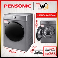 [FAST DELIVERY] Pensonic Air Vented Dryer With Galvanized Sheet Steel Drum Material PD-8000V