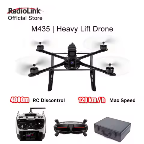 Radiolink M435 4-Rotor 3KG Payload Heavy Lift Drone 120km/h Flight Speed, Routes Planning And Autopi