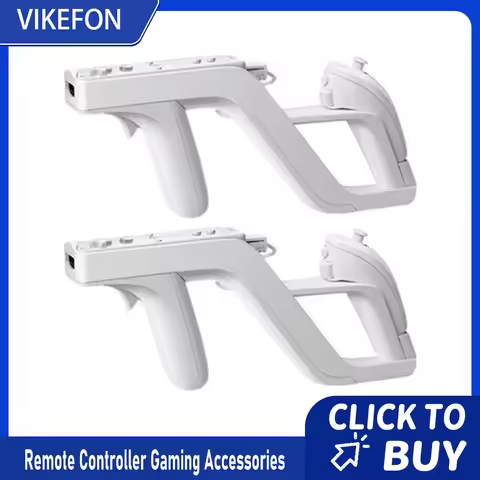 VIKEFON 1PCS Detachable For Wii Zapper Gun for Remote Controller Gaming Accessories Games Remote Con