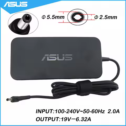Asus Laptop Adapter 19V 6.32A 120W 5.5*2.5mm PA-1121-28 AC Power Charger For Asus N750 N500 G50 N53S