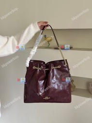 新款 COACH 蔻馳 大號酒紅色 認準hkpowerbuy. 銀包 錢包 手袋 背囊 斜孭袋 送禮 情人節 禮物