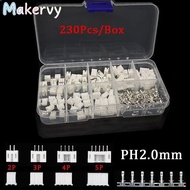 MAKERVY 2.0mm Pitch Terminal Kit / Housing / Pin, Terminal Kit Adapter Header JST Connector, PH2.0 2