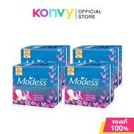 Modess ผ้าอนามัย Sanitary Pads Non-Wings Cottony Soft Heavy Flow [20pcs x 4pack] ผ้าอนามัย แบบไม่มีป