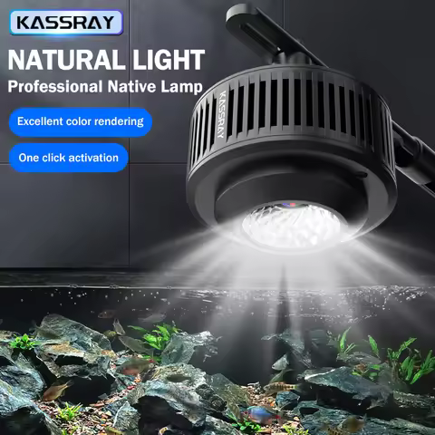 KASSRAY A5/A8Pro Natural Light Full Spectrum Algae LED Light Timed Dimming WiFi APP Control for Fres