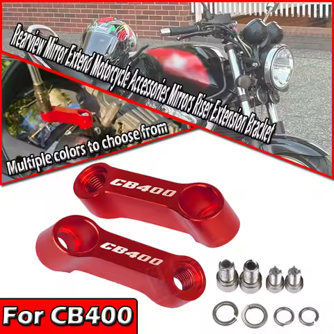 10mm 8mm Rearview Mirror Extend Motorcycle Accessories Mirrors Riser Extension Bracket For CB400SF C