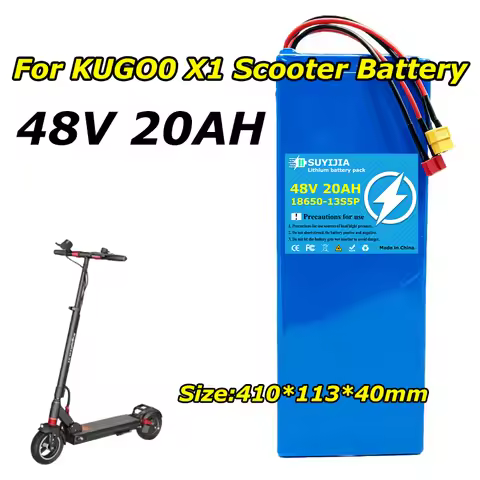 48V 20Ah 13S5P Li-ion Battery Pack Built-in 30A protection board for Kugoo X1 JOYOR F5S+/G5/GS5/X5S/