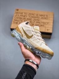 Nike air vapormax2023 fk flyknit全掌長氣墊緩震跑步鞋金色Size：39-46