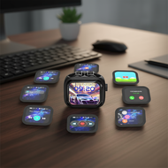 HTC NE40 AI-Enabled Translation Earphones Bluetooth 6.0 Smart LED Screen HiFi Sound Quality Noise Re