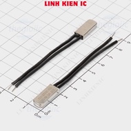 [3 Pieces]- KSD9700-85NO Thermal Fuse, Thermal Relay 250VAC 5A 85 Degree Celsius Normally Open NO Li