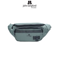 JOHN LANGFORD Men's Waist Bag / Polyester / Black Grey Navy / JLC190N1