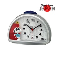 [Direct from Japan]RHYTHM Snoopy Alarm Clock Electronic Sound Alarm Silver JOE COOL 4SE563MS19
