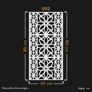 Krawangan Plafon PVC size 80 x 40 x 0.5 cm / Krawangan /PVC Foam Board / Krawangan PVC Foam Board / 