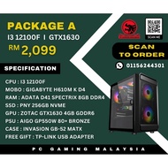 INTEL I3 12100F GAMING RIG