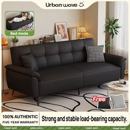 Urban Wave Foldable Sofa Bed | 2/3 Seater Adjustable Sofa with Soft Touch Fabric | Converts to Bed (