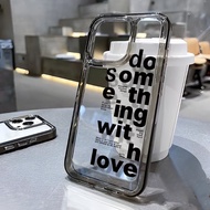 Simple Letter Case Hp OPPO A60 Reno 11F Realme C65 C67 Casing A79 A15 A17K A54 A3S A9 2020 A5 A53 A3