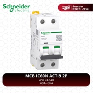 Schneider MCB IC60N ACTI9 2P 40A 6kA | A9F74240