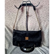 LULU CASTAGNETTE LEATHER CHAIN SHOULDER BAG