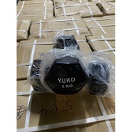 Yuko rubber-coated dumbbells 8kg (price for 1)