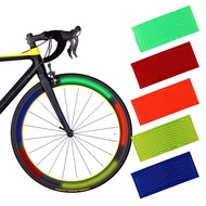 Bike Tire Reflective Strips Mountain Bike Sticker Fluorescent Self-Adhesive Tape Luminous Bicycle Stickers Decoration