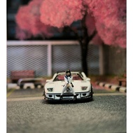 School Sitting Figurehg 1/ ScaleGirl Japanese School Diorama64 Miniature Custom Diecast Accessories 