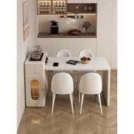 Tea Style Household Island Modern Table Light Integrated Table Small Apartment Dining Table Luxury R