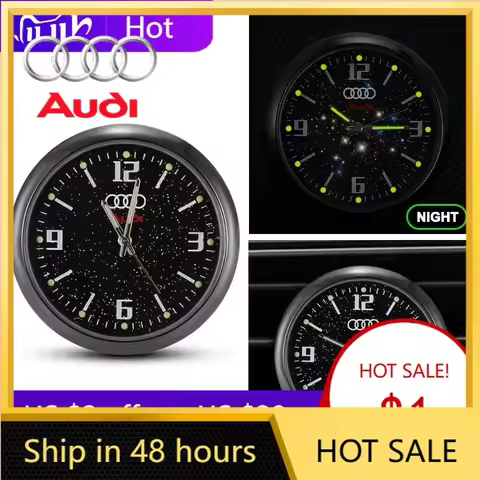 2025 Hot Fashion Car Starry Night-light Clock For Audi Sline A6 C5 C6 C7 C8 A4 B5 B6 B7 B8 B9 S3 S4 