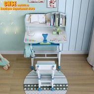 【In stock】Modern Study Table Children ergonomic Study Desk Table With Chair Kid Set-Cartoon