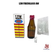 Lem Fiber Glass AW / Fiberglass Praktis Serbaguna Asbes Plastik Bocor
