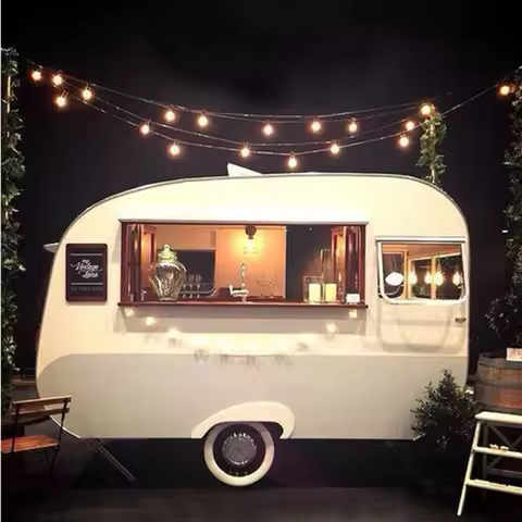 Street Food Kiosk Design Concession Food Trailer Mobile Car Restaurant