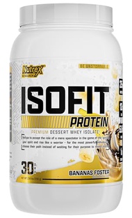 Nutrex Research IsoFit Banana Whey Isolate Protein Powder 100% Whey Protein Isolate | Muscle Recover