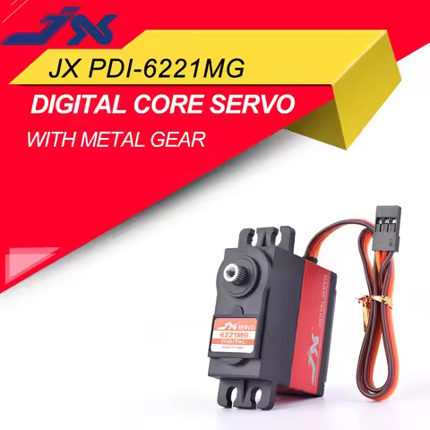 JX PDI-6221MG 4.8-6.0V 20KG 0.16 Sec Large Torque Metal Gear Digital Core Servo For RC Car Helicopte